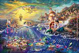 Thomas Kinkade The Little Mermaid painting